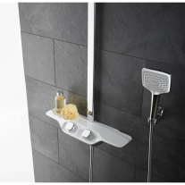 Pară de duș pătrată Kludi Freshline, 1 jet, crom